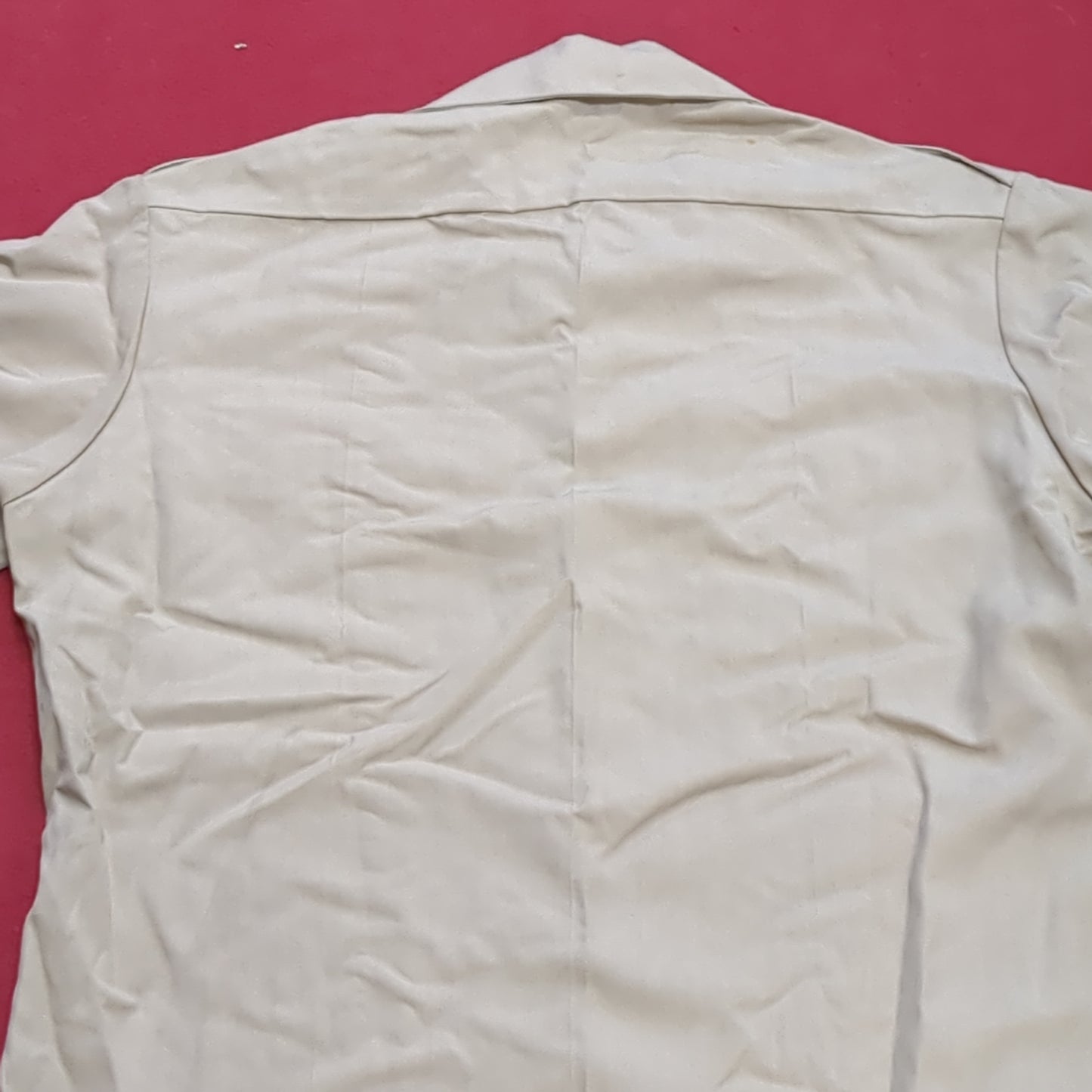 Vintage 1972 US Army Men's Uniform Medium Tan 445 Short-Sleeve Shirt Good Condition (02g CW- ea04-2)