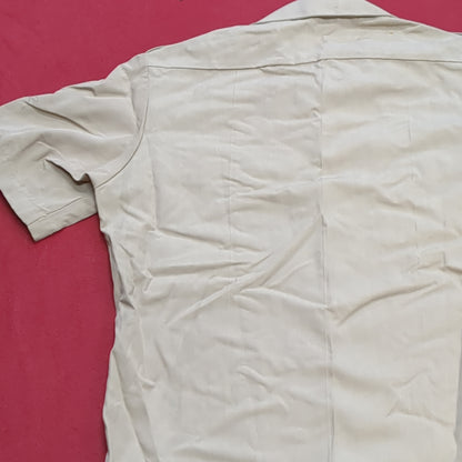 Vintage 1972 US Army Men's Uniform Medium Tan 445 Short-Sleeve Shirt Good Condition (02g CW- ea04-2)