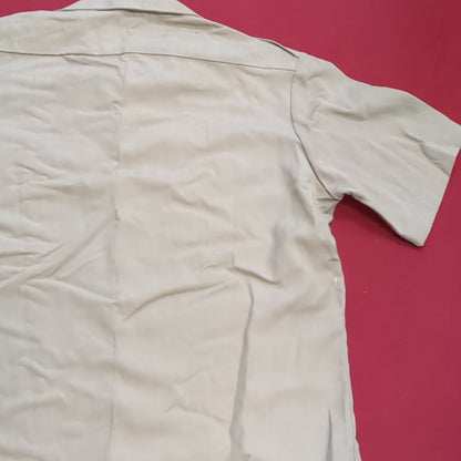 Vintage 1972 US Army Men's Uniform Medium Tan 445 Short-Sleeve Shirt Good Condition (02g CW- ea04-2)