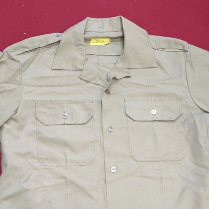 Vintage 1972 US Army Men's Uniform Medium Tan 445 Short-Sleeve Shirt Excellent condition (02g CW- ea04-3)