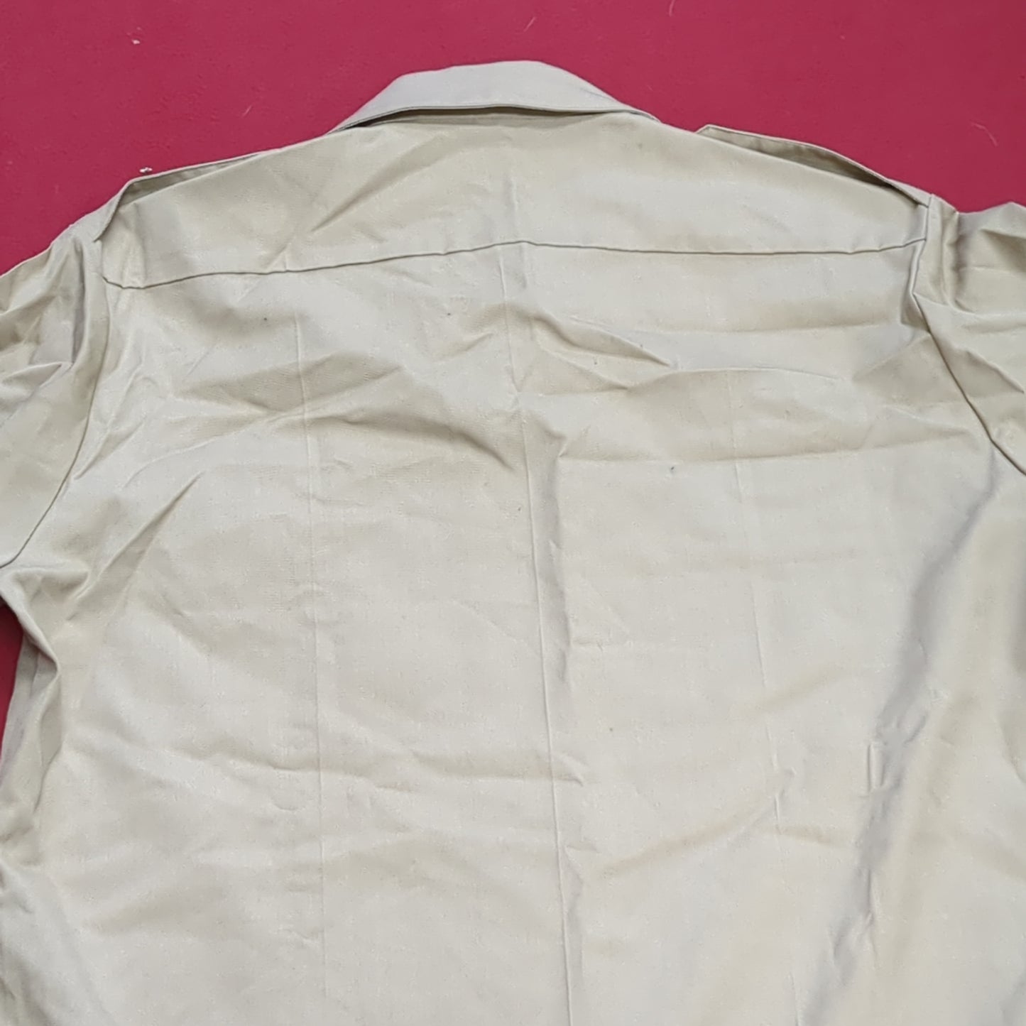 Vintage 1972 US Army Men's Uniform Medium Tan 445 Short-Sleeve Shirt Excellent condition (02g CW- ea04-3)