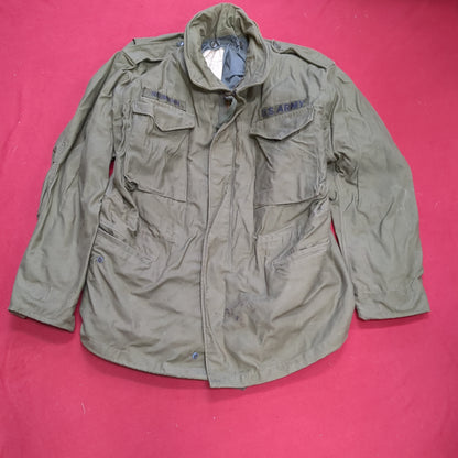 Vietnam Era '72 US Army Medium Regular Man's Field Coat Excellent Condition (aa15-14)