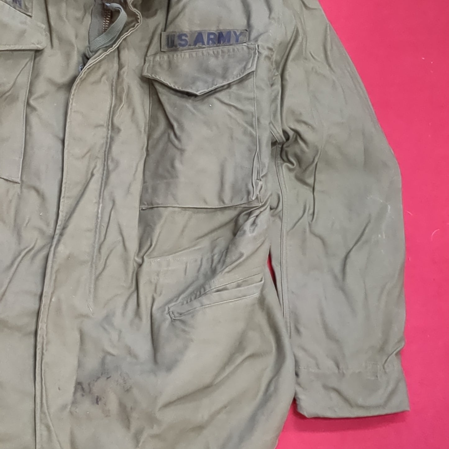 Vietnam Era '72 US Army Medium Regular Man's Field Coat Excellent Condition (aa15-14)