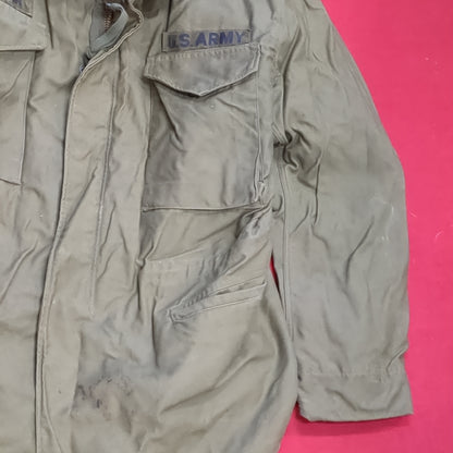 Vietnam Era '72 US Army Medium Regular Man's Field Coat Excellent Condition (aa15-14)