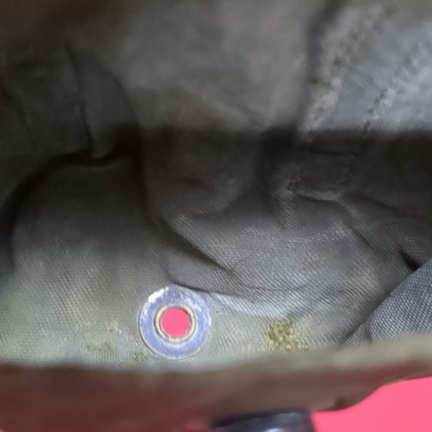 US Army First Aid Compass Pouch OD Olive Drab Used (03g 06cc- ca9-MH145)