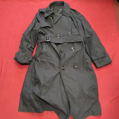 NOS US Army 36XS Black All-Weather Overcoat Dress Uniform (BA07-11)