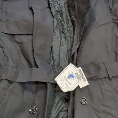 NWT US Army 40 Regular Black All-Weather Overcoat Dress Uniform (BA07-3)