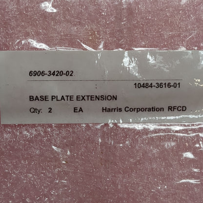 NOS Harris RFCD Base Plate Extension 10484-3616-01 6906-3420-02 (fc03-20)