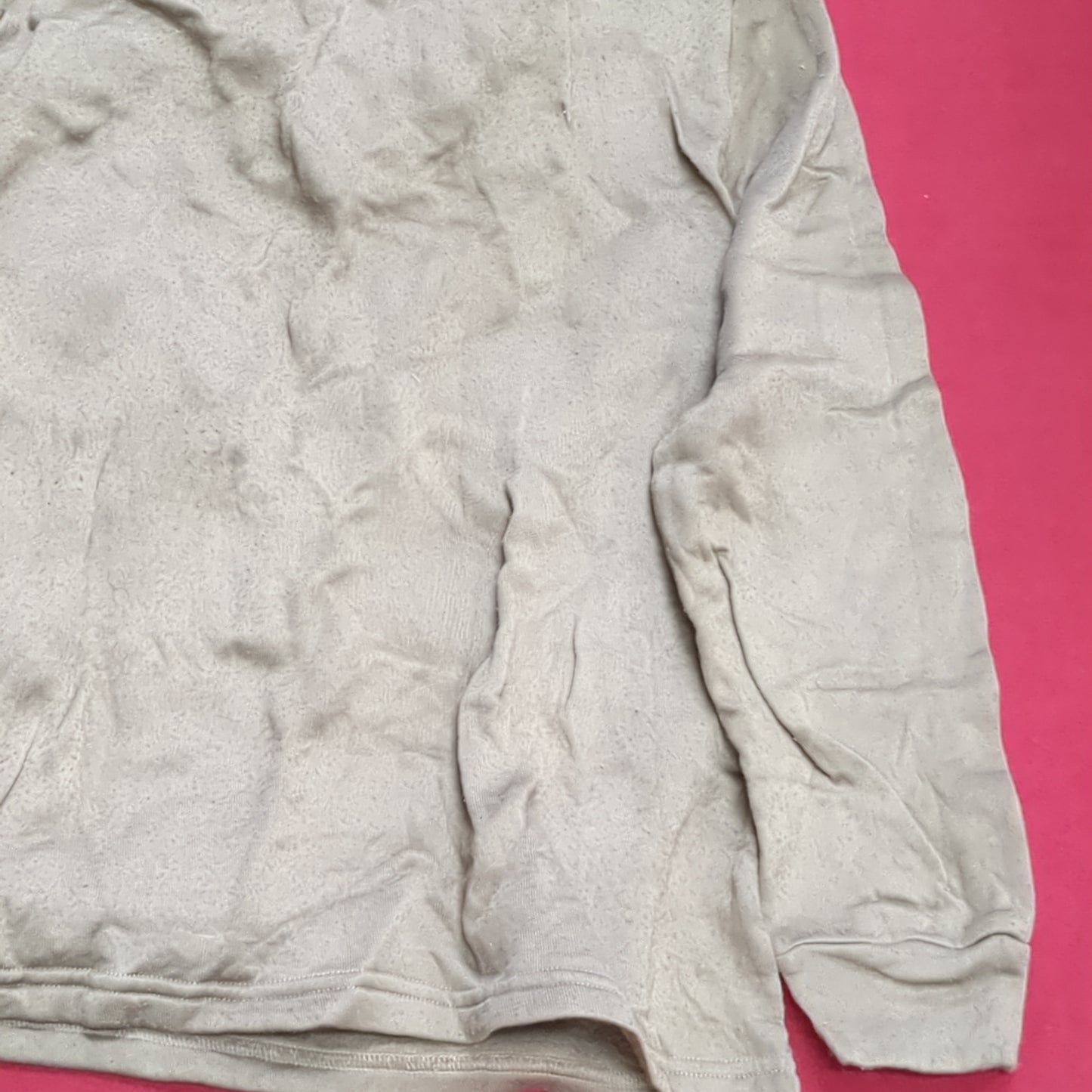 1980s/90s US Army MEDIUM Cold Weather Undershirt Brown Used (18g waf2- fa02-19)