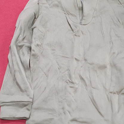 1980s/90s US Army MEDIUM Cold Weather Undershirt Brown Excellent Condition (18g waf2- fa02-10)