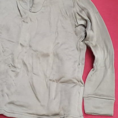 1980s/90s US Army MEDIUM Cold Weather Undershirt Brown Excellent Condition (18g waf2- fa02-10)
