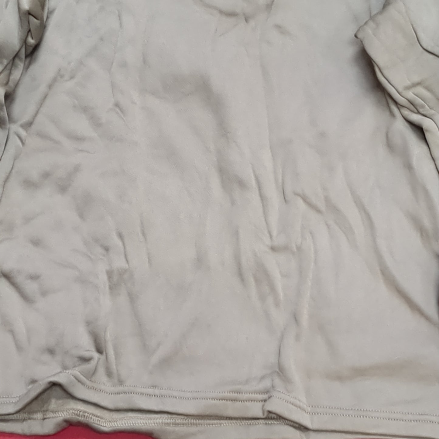 1980s/90s US Army MEDIUM Cold Weather Undershirt Brown Excellent Condition (18g waf2- fa02-10)