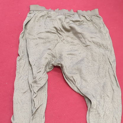US Army Large '90s Brown Cold Weather Poly-Pro Pants Used  (fa04-g542)