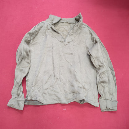 US Army Medium '90s Brown Cold Weather Poly-Pro Top Good Condition (fa04-g533)