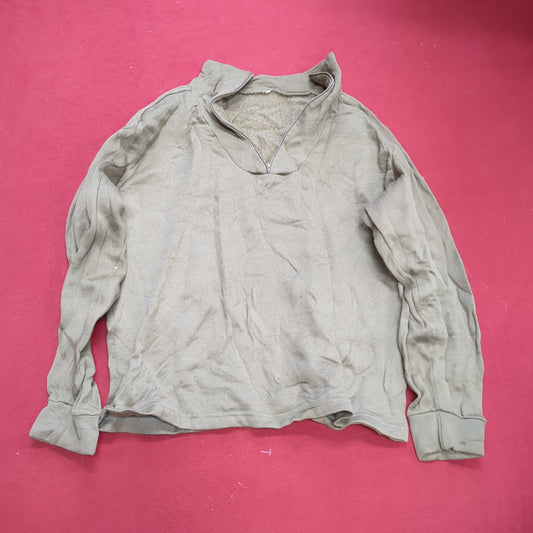 US Army Medium '90s Brown Cold Weather Poly-Pro Top Good Condition (fa04-g533)