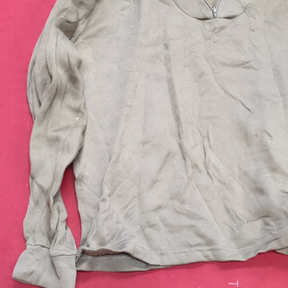 US Army Medium '90s Brown Cold Weather Poly-Pro Top Good Condition (fa04-g533)