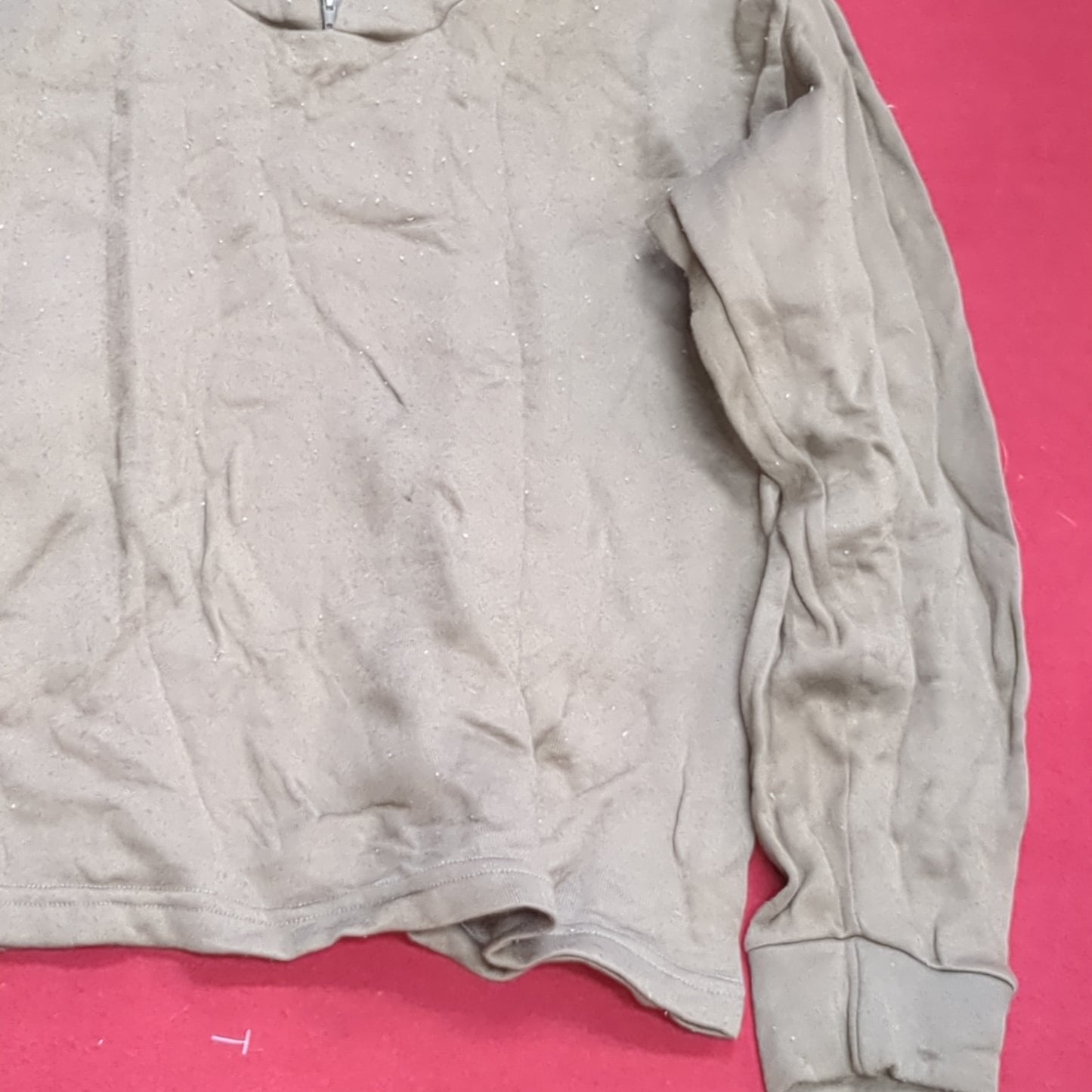 US Army Medium '90s Brown Cold Weather Poly-Pro Top Good Condition (fa04-g533)