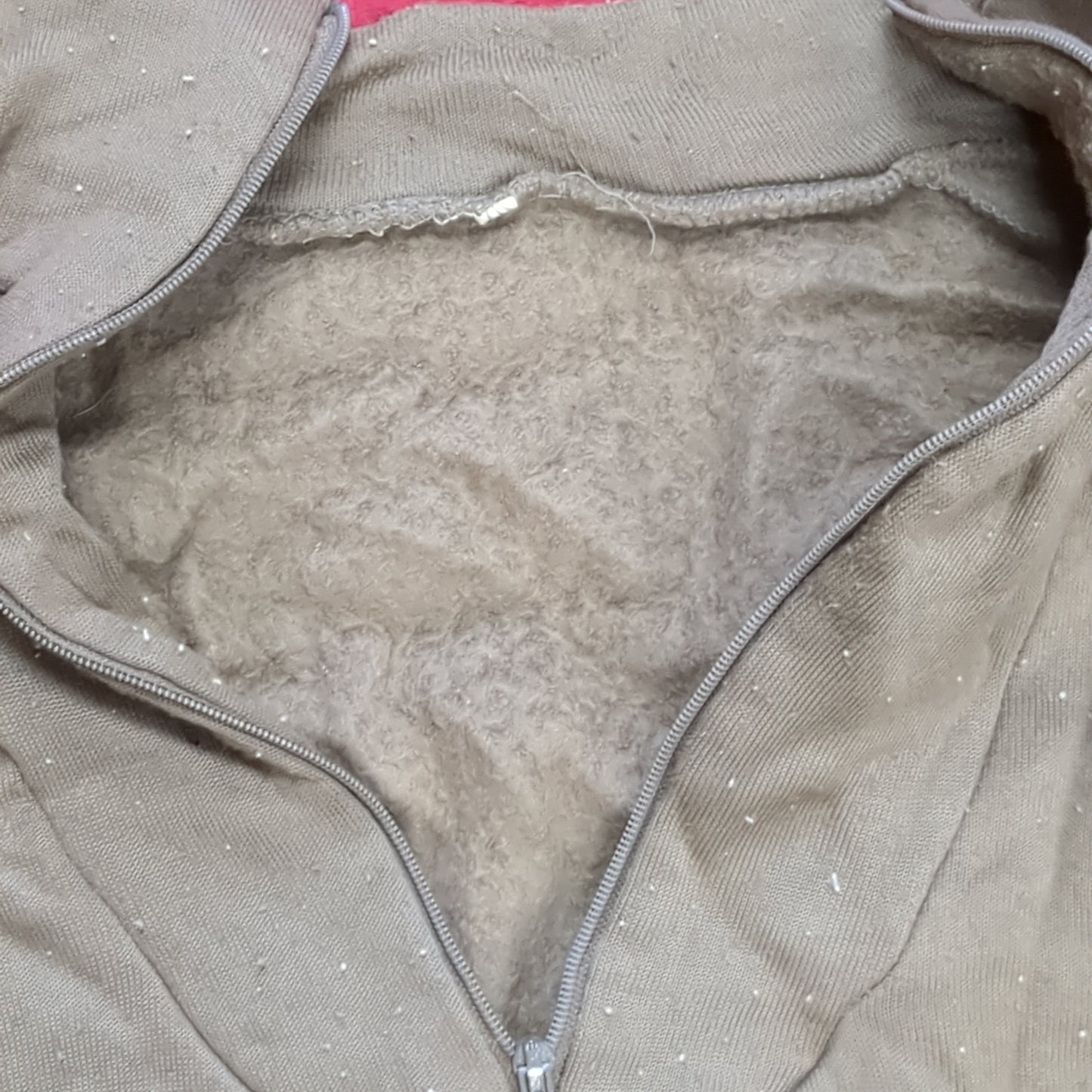 US Army Medium '90s Brown Cold Weather Poly-Pro Top Good Condition (fa04-g533)