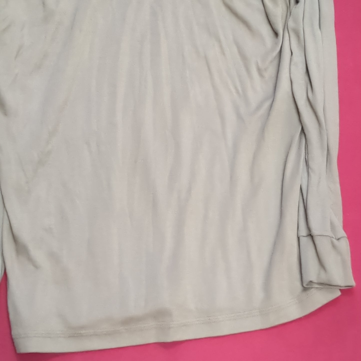 Sekri US Army LARGE 1/4 Zip LW Cold Weather Undershirt Brown Good Condition (fa04-1)