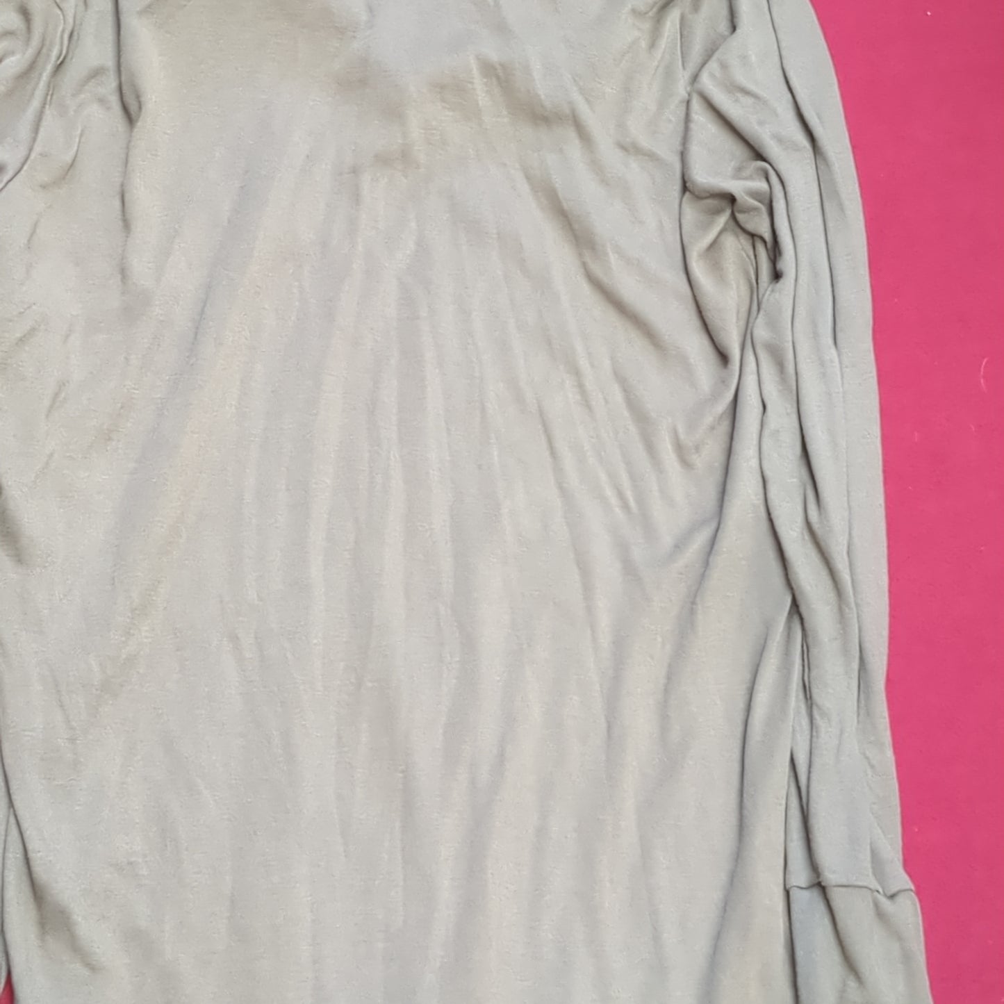 Sekri US Army LARGE 1/4 Zip LW Cold Weather Undershirt Brown Good Condition (fa04-1)