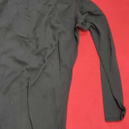 US Army MEDIUM 1/4 Zip MW Cold Weather Undershirt Black Good Condition (fa04-2)