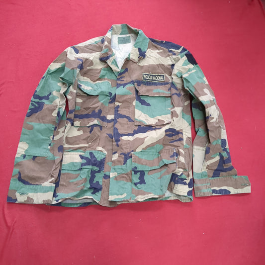 BDU Woodland Medium Type 1 Combat Camouflage Coat Used  (24g-BDU2-FA13-47)