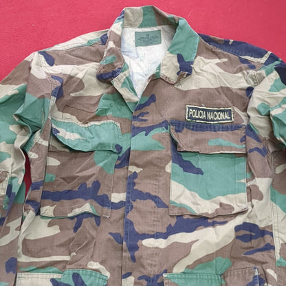 BDU Woodland Medium Type 1 Combat Camouflage Coat Used  (24g-BDU2-FA13-47)