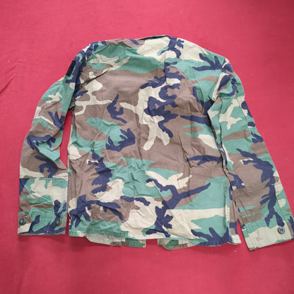 BDU Woodland Medium Type 1 Combat Camouflage Coat Used  (24g-BDU2-FA13-47)