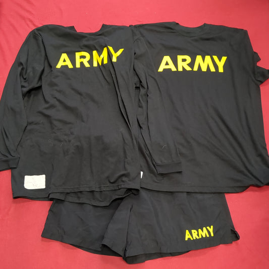 APFU PT SET - Large Shorts - Long-Sleeve & Short-Sleeve Shirt Excellent Condition (fb10-SEP138)