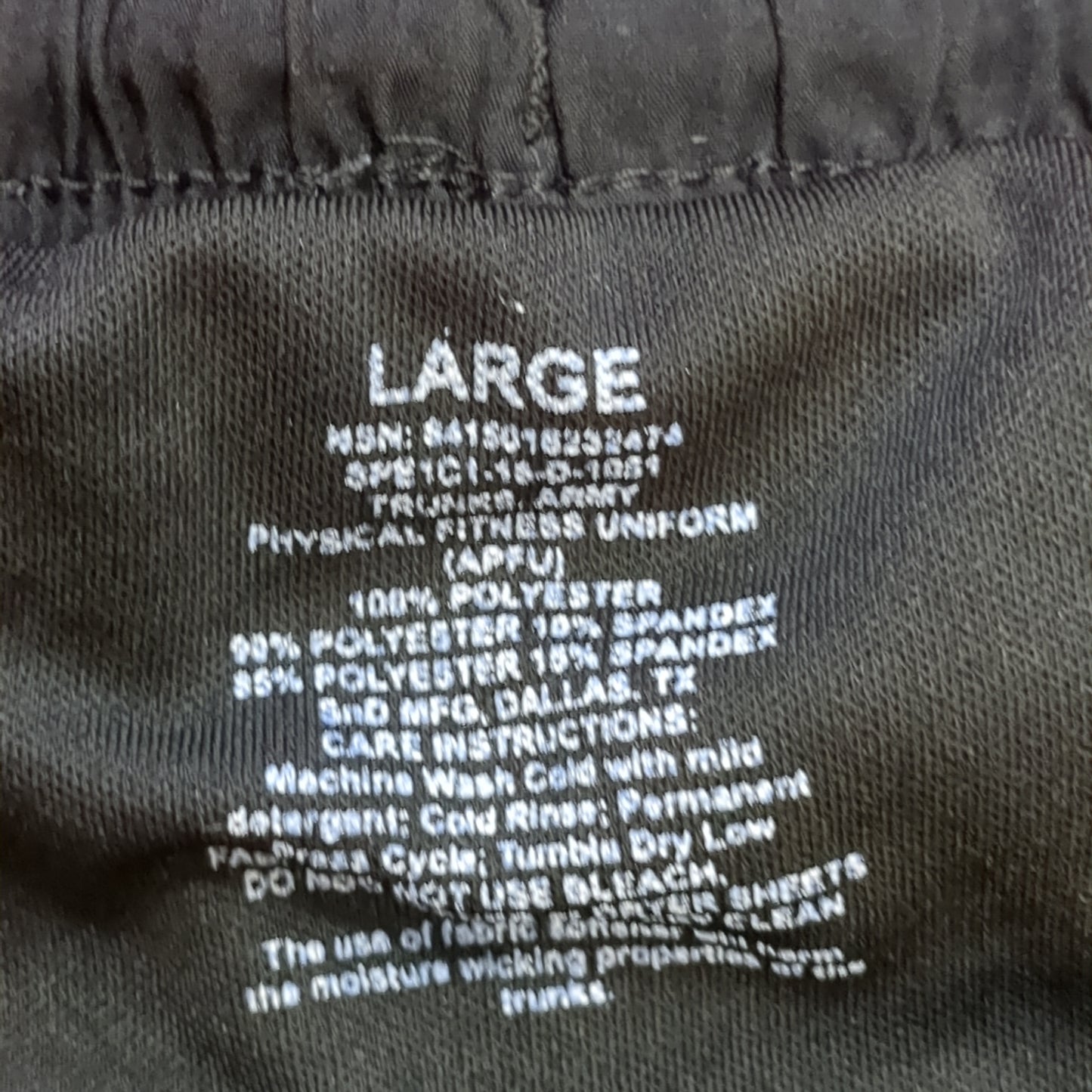 APFU PT SET - Large Shorts - Long-Sleeve & Short-Sleeve Shirt Excellent Condition (fb10-SEP138)
