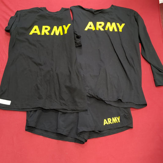 APFU PT SET - Large Shorts - Long-Sleeve & Short-Sleeve Shirt Excellent Condition (fb10-SEP139)