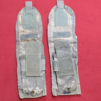 LOT of 2 - US Army Double 2 Magazine Molle Pouch ACU UCP Used (fb12-g93)