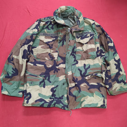 US Army Medium/Regular BDU Woodland Man's Cold Weather Field Jacket (fa14-SEP165)
