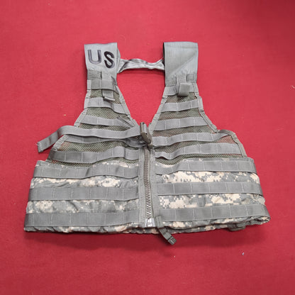 Chest Rig ACU Digitial Camo Fighting Load Carrier FLC Molle Excellent Condition ( eb07-SEP172)