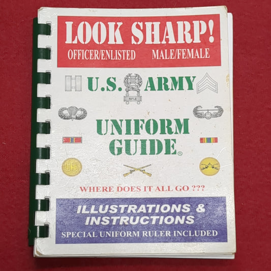U.S. ARMY LOOK SHARP! Officer/Enlisted Male/Female Uniform Guide ~ Illustrated  (Sep184-MANUAL)