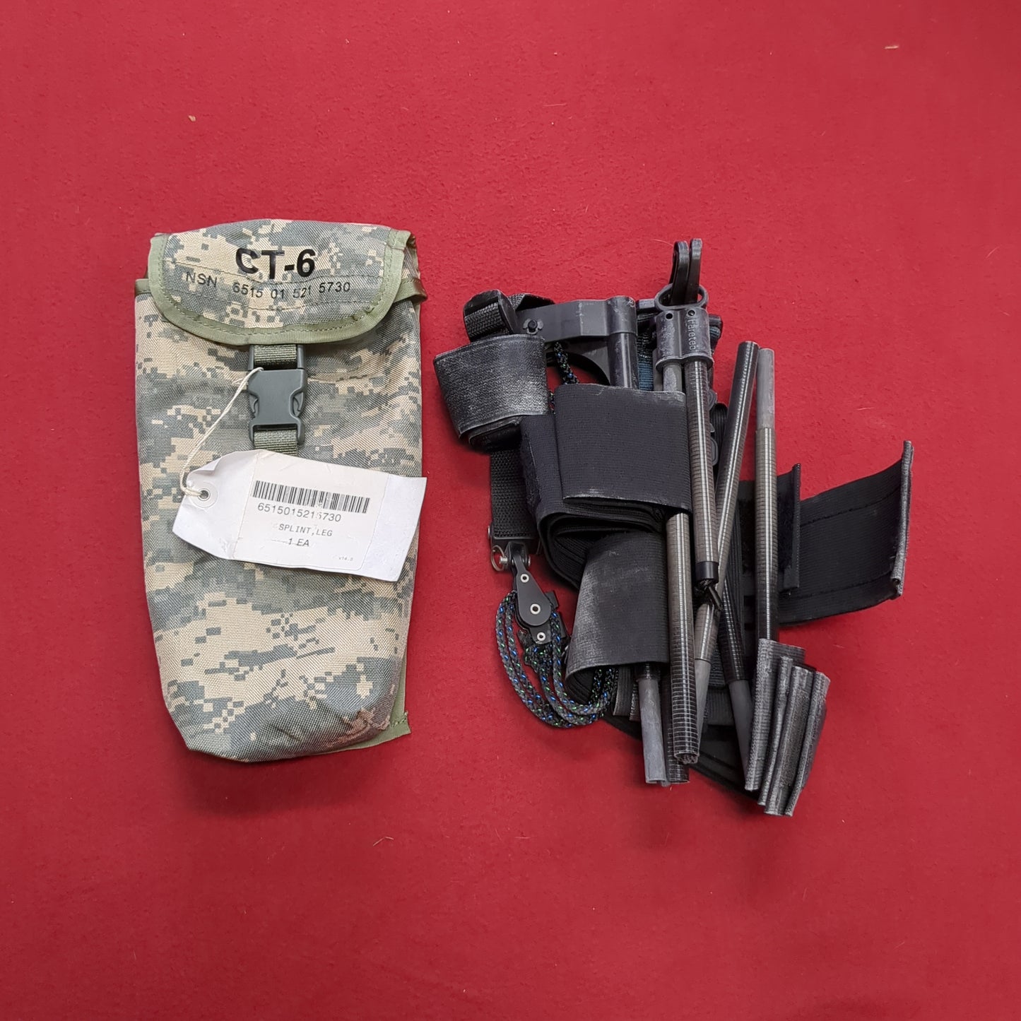 FareTec CT-6 Military Carbon Leg Traction Splint US Army  (14s  (ab05-OCT06)