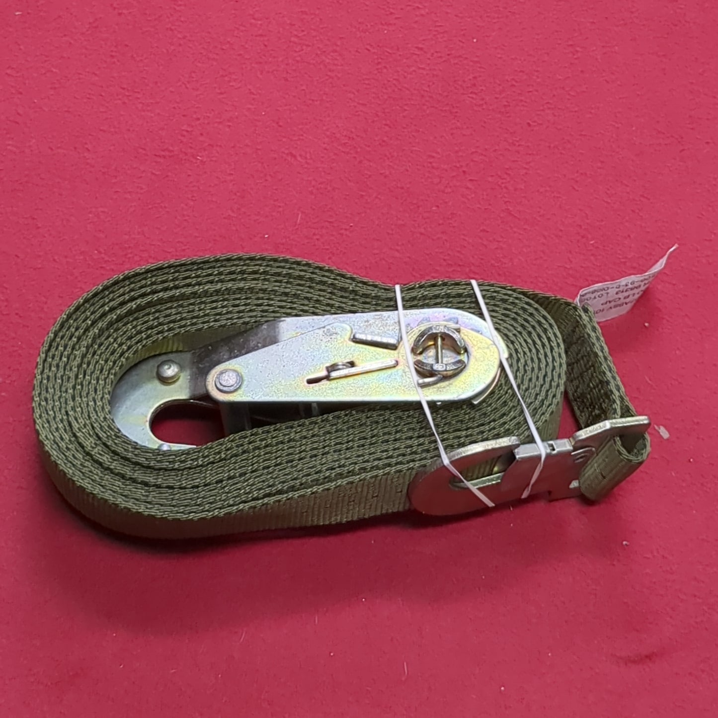 NOS US Army 5000lb Tie-Down Cargo Ratchet Strap (BA04-OCT21)