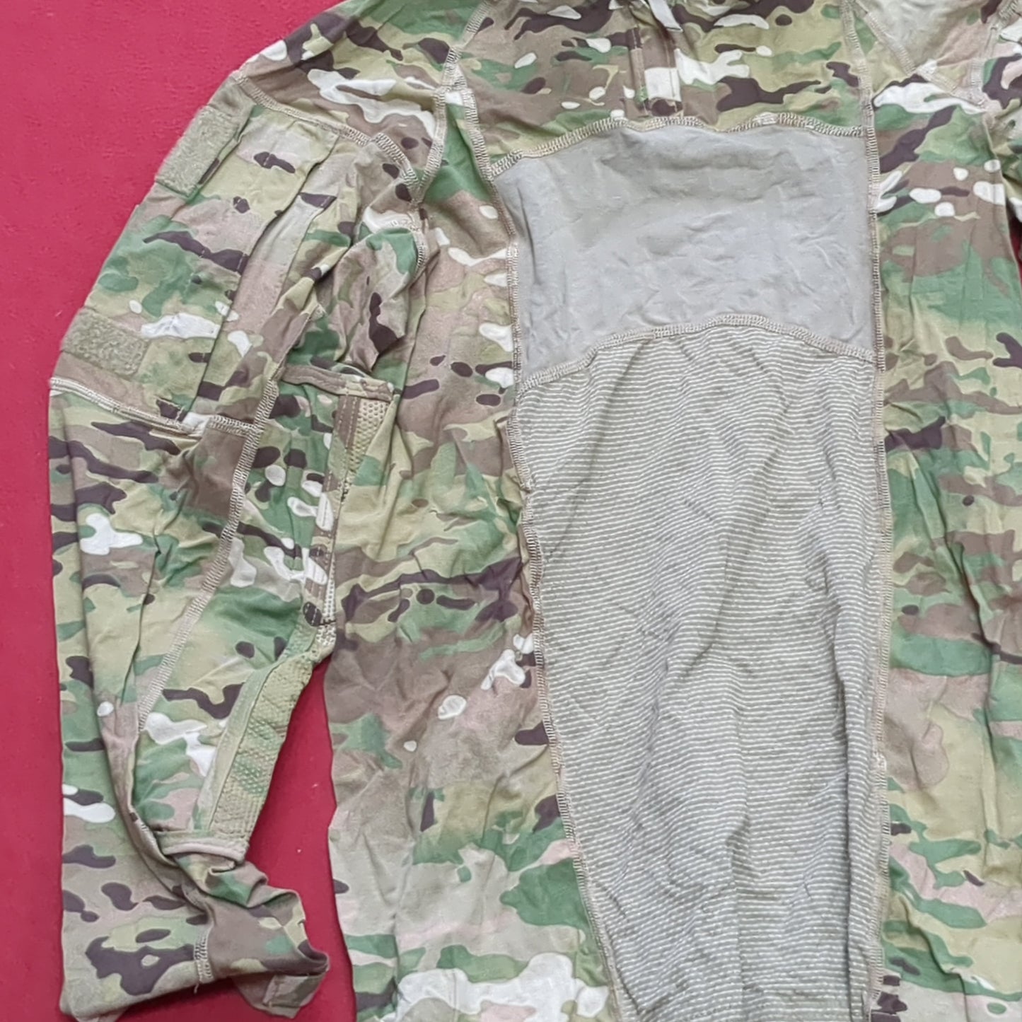 X-Large 1/4 Quarter Zip Type 2 Combat OCP Multicam FRAC Top Shirt USED (cso2- fa15-GUA91)