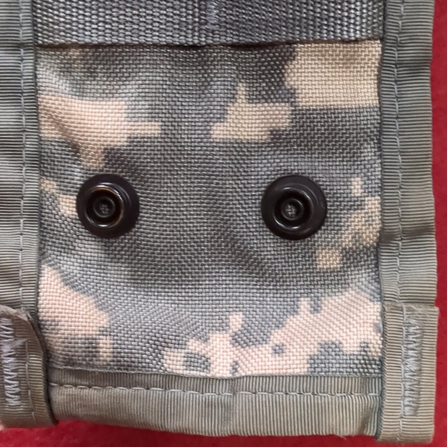 LOT of 2 - US Army Double 2 Magazine Molle Pouch ACU UCP Used (fb12-OCT63)