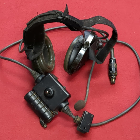 US Army Bose Tri-port Military Tactical Headset W/ Microphone Excellent Condition (fc03-OCT73)
