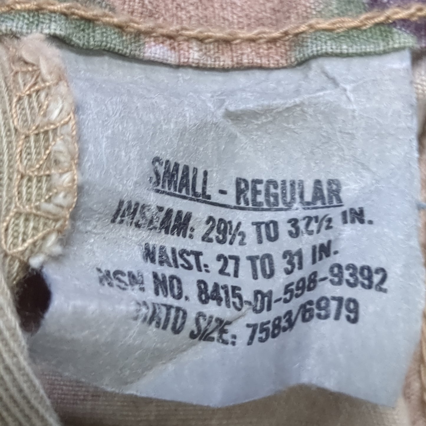 SET of US Army SMALL REGULAR Multicam OCP Uniform FRAC Top Pants (ocp1- fa19-g340)