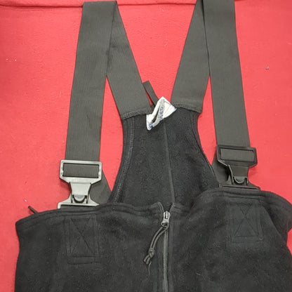 NOS USGI Medium Short Regular 6912 BLACK FLEECE Bib Excellent Condition (31o- da15-06)