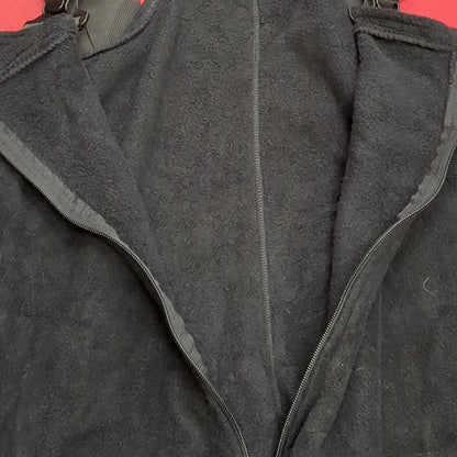 NOS USGI Medium Short Regular 6912 BLACK FLEECE Bib Excellent Condition (31o- da15-06)