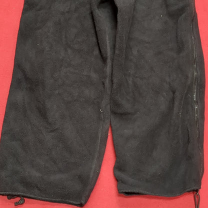 NOS USGI Medium Short Regular 6912 BLACK FLEECE Bib Excellent Condition (31o- da15-06)