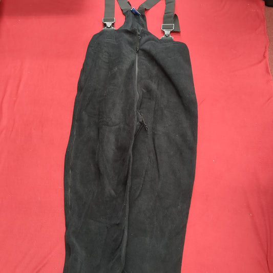 US Army X-Large Long 6918 BLACK FLEECE COVERALLS Cold Weather Good Condition (31o- da15-12)