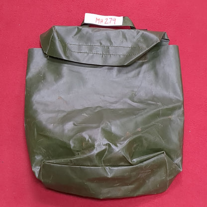 Vintage US Army Pamphlet Bag Assembly OD Vinyl Pouch 11676920 Excellent Condition (31o- da15-MH279)