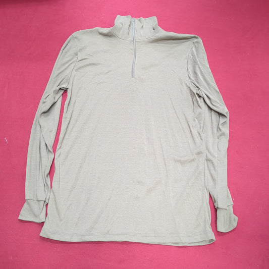 US Army SEKRI Large Lightweight Cold Weather QUARTER ZIP Long-Sleeve Shirt Excellent Condition (31o- da15-04)