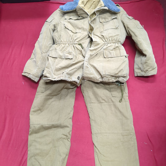 Soviet Union AFGHAN UNIFORM PEA COAT & PANTS Cold Weather USSR Winter Russian Excellent Condition (1g 26o-1 da13-)