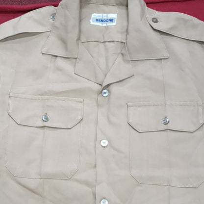 Vintage Vietnam US Army Men's Uniform Tan 445 Short-Sleeve Shirt Trousers Excellent Condition (cw- ea04-OCT91)
