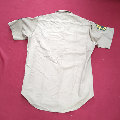 Vintage Vietnam US Army Men's Uniform Tan 445 Short-Sleeve Shirt Trousers Excellent Condition (cw- ea04-OCT91)